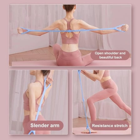 #Egzersiz Pilates Yoga Fitness Kondisyon Kas Geliştirici Esnek Dirençli Şık Silikon Egzersiz Lastiği