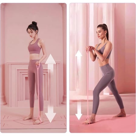 #Egzersiz Pilates Yoga Fitness Kondisyon Kas Geliştirici Esnek Dirençli Şık Silikon Egzersiz Lastiği