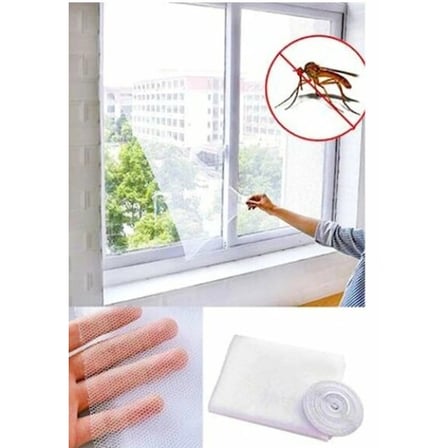 #Sineklik 125x75 Pratik Montaj Pencere Kapı Tül Sivrisinek Koruyucu Yapışkanlı Tek Kanat Sineklik