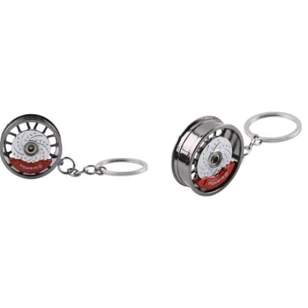 #Anahtarlık Otomobil Tutkunu Özel Tasarım Estetik 35 Mm Parlak Gümüş Dayanıklı Jant Disk Anahtarlık