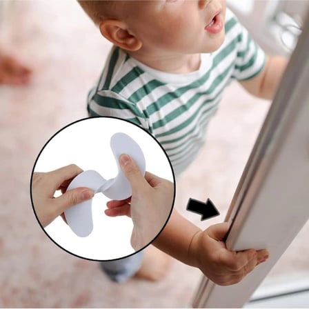 #KapıStoperi Güvenli Çocuk Parmak Koruyucu Emniyet Kilidi Esnek Kapı Çarpma Önleyici Stoper 4'lü Set