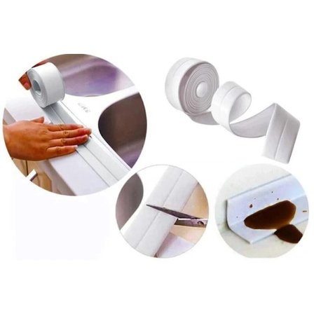 #Bant Mutfak Banyo Lavabo Küvet Kenar Bandı Su Geçirmez Yapışkanlı PVC İnce Su Sızdırmaz Kenar Bant