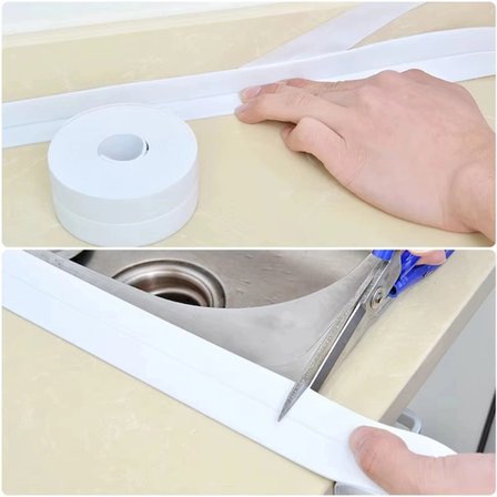 #Bant Mutfak Banyo Lavabo Küvet Kenar Bandı Su Geçirmez Yapışkanlı PVC İnce Su Sızdırmaz Kenar Bant