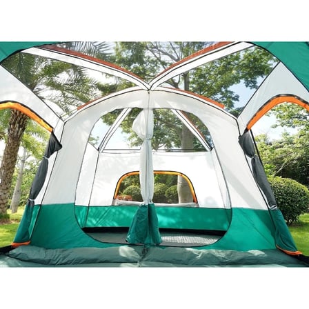 #KampÇadırı Su Geçirmez Geniş Aile Tipi Lüks Dayanıklı Büyük Hacim 2 Odalı Çift Katmanlı Kamp Çadırı