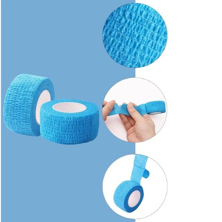 #Bandaj Esnek Pratik Kedi Köpek Kendinden Yapışkanlı Evcil Hayvan İlk Yardım Bandajı 5 Cm X 4.5 Metre
