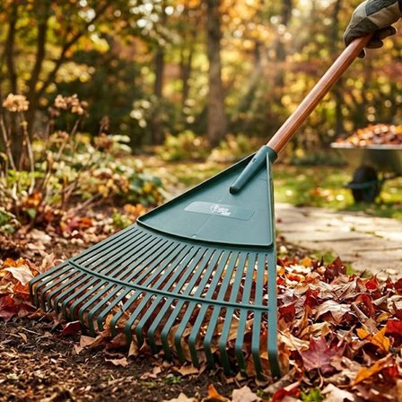 #Tırmık Dayanıklı Bahçe Temizleme Esnek Dişli Hafif Plastik 42 Cm Genişlik 20 Dişli Yaprak Tırmığı
