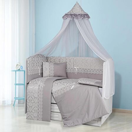 TuGU HoMe&BaBy %100 pamuklu 70x130 cm 9 parça fistolu,dantelli uyku seti02