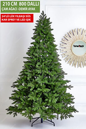 Premium Luxury Premium Kalite Series 210 Cm Yılbaşı Çam Ağacı Süs Seti Dahil