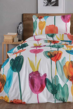 Tulip %100 Pamuk Tek Kişilik Nevresim Takımı