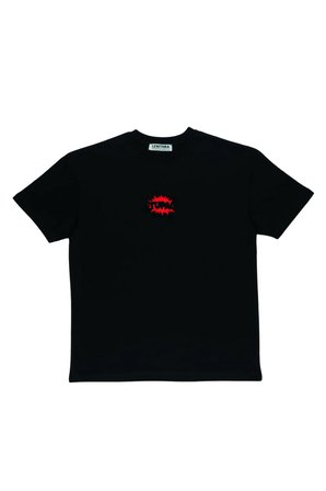 Lenithra Tupac Sırt Baskılı Unisex Oversize T-shirt Siyah / L