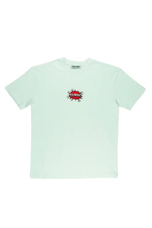 Lenithra Tupac Sırt Baskılı Unisex Oversize T-shirt Beyaz / 2XL