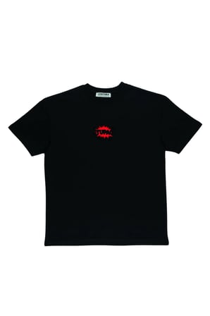 Lenithra Tupac Sırt Baskılı Unisex Oversize T-shirt Siyah / 2XL