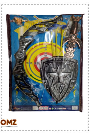 Kılıç Kalkan Ve Ok Yay Seti Kız Cocuk Erkek Cocuk Oyuncak