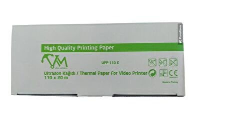 Vira 1 Adet UPP 110 S Ultrason Kağıdı / Termal Paper For Video Printer 110 X 20 m High Quality Printing Paper