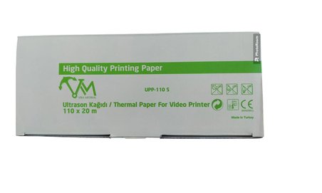 Vira 2 Adet UPP 110 S Ultrason Kağıdı / Termal Paper For Video Printer 110 X 20 m High Quality Printing Paper