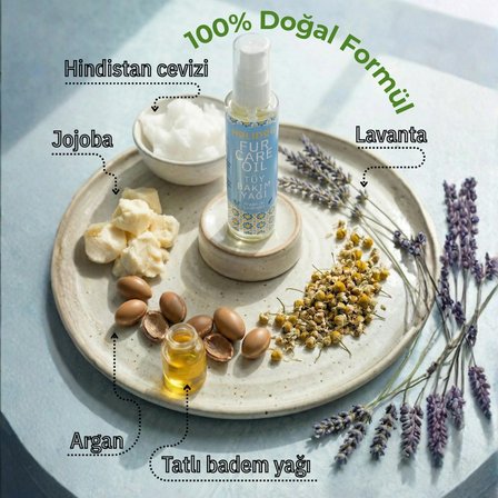  Doğal Köpek Ve Kedi Tüy Bakım Yağı Parlaklık & Koruma | Lavanta Kokulu | Bakanlık Onaylı