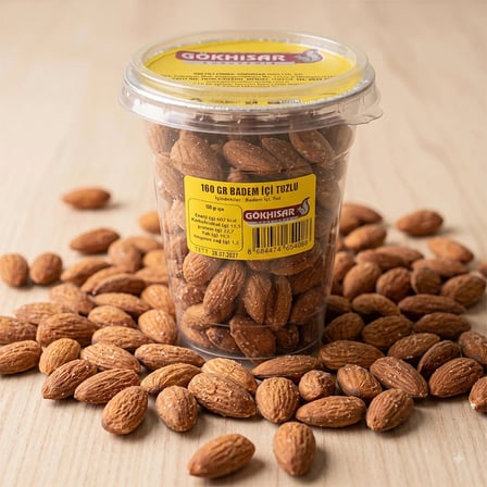 Gökhisar Kuruyemiş Tuzlu Badem Bardak 160 gr