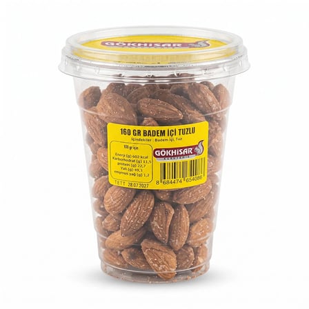 Gökhisar Kuruyemiş Tuzlu Badem Bardak 160 gr