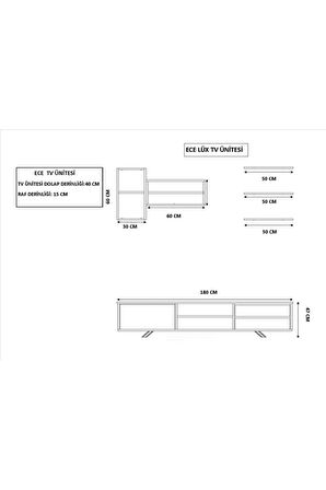 Rabi Mobilya Ece Lüx Tv Ünitesi