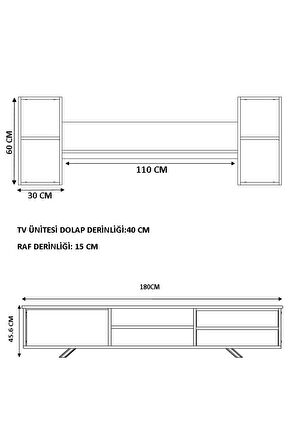 Rabi Mobilya Elif Lüx Tv Ünitesi