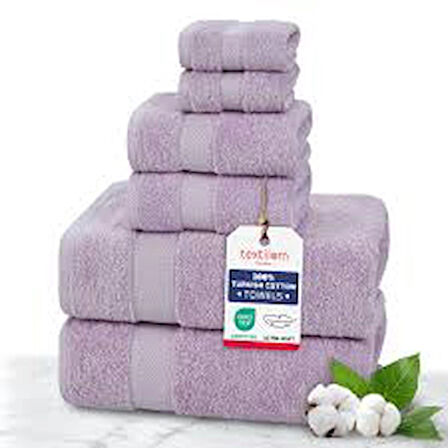 Pamuklu Havlu Takımı 6'lı set