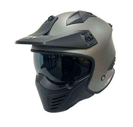 SWAY SW 726X TOKYO Dark Titanium Moduler Kask