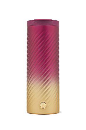 Paslanmaz Çelik Termos Mor Sarı Geçişli 473ml