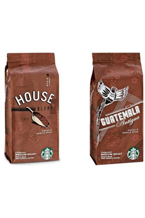 Starbucks House Blend Ve Guatemala Çekirdek Kahve 250 gr