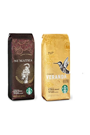 Starbucks Sumatra Ve Veranda Filtre Kahve 2 Paket 2x250 Gr French Press Için Çekilmiş