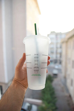 Starbucks Starbucks Pipetli Bardak Yeniden Kullanılabilir Buzlu Soğuk Içecek Kupası 710ml