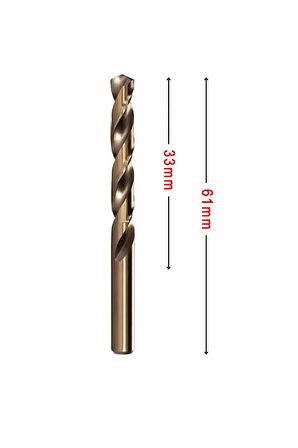 MTE 3mm Paslanmaz Matkap Ucu Altın Seri HSS-E DIN 338