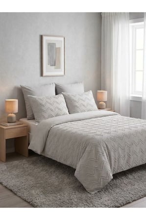 Çift Kişilik Yatak Örtüsü Takımı 250 x 260 cm – Valonlu Model 2 Adet 50 x 70 Yastık Kılıfı