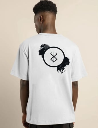 Erkek Baskılı T-Shirt Kısa Kol Bisiklet Yaka Regular Fit Rahat Kalıp Günlük Tişört - Beyaz