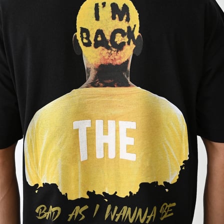 Erkek Baskılı T-Shirt Kısa Kol Bisiklet Yaka Regular Fit Rahat Kalıp Günlük Tişört - Siyah