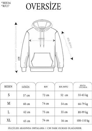 Erkek  İplik Pamuklu Oversize Kapüşonlu Nakışlı Hoodie SweatShirt - Siyah