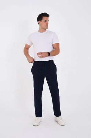Erkek Üç İplik Basic Eşofman Pantolon - Lacivert