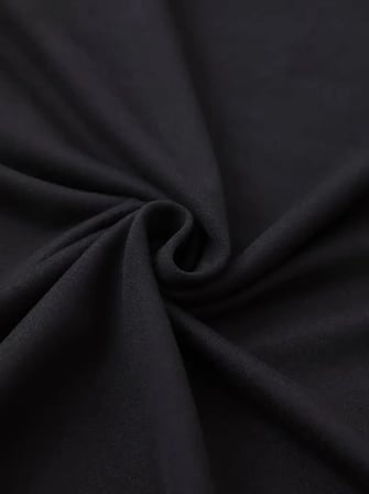 Kadın Kısa Kol Yazlık Tişört Bisiklet Yaka Baskılı Oversize T-Shirt - Siyah