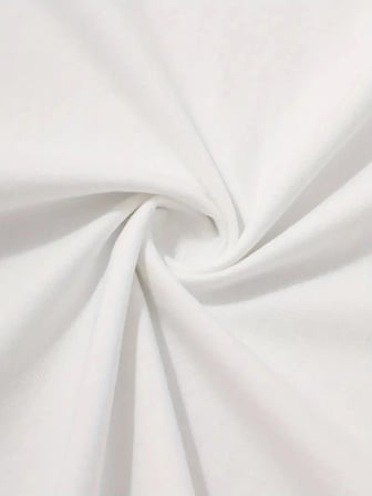 Erkek Sarj % Baskılı T-Shirt Kısa Kol Bisiklet Yaka Regular Fit Tişört - Beyaz