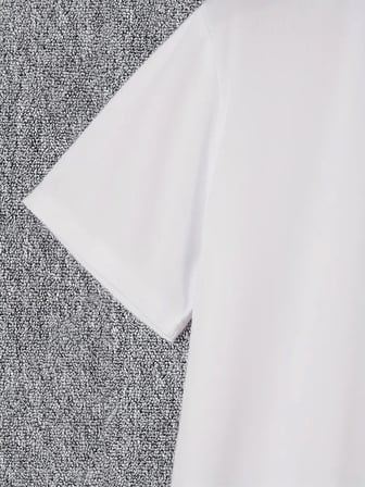 Erkek Baskılı T-Shirt Kısa Kol Bisiklet Yaka Regular Fit Rahat Kalıp Günlük Tişört - Beyaz