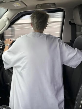 Erkek Kısa Kol Yazlık Tişört Bisiklet Yaka Baskılı Oversize T-Shirt - Beyaz