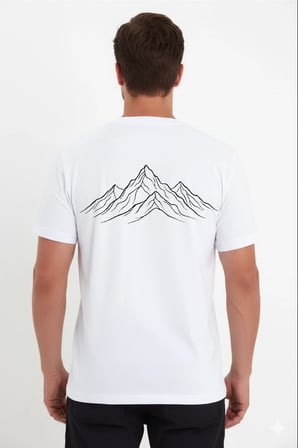 Erkek T-Shirt Nihilist Penguen Baskılı Bisiklet Yaka Kısa kol yazlık Tişört - Beyaz
