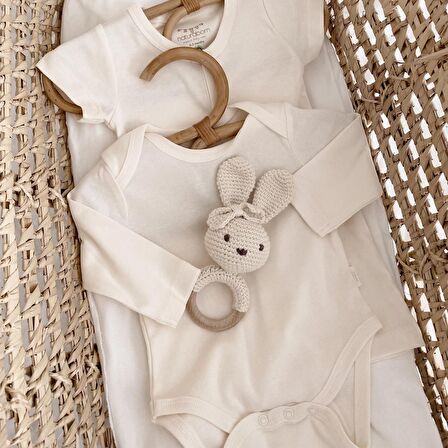 Naturaborn GOTS Organik Sertifikalı Uzun Kollu Bebek Body