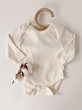 Naturaborn GOTS Organik Sertifikalı Uzun Kollu Bebek Body