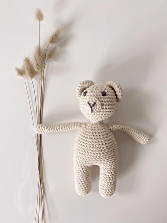 Naturaborn Natural amigurumi el örgüsü oyuncak etekli kedicik