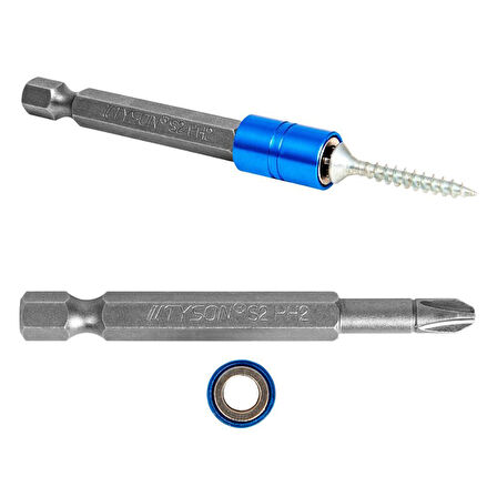 Kupa Tyson Mıknatıslı Bits Uç - Tek Yönlü - PH2 Yıldız - 6.5 cm. - 1 Adet