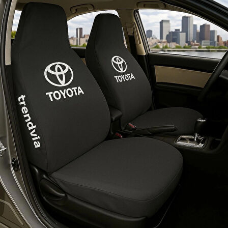 Toyota Siyah Renk Ön ve Arka Koltuk Kılıfı Penye Servis Seti – Araba Koltuk Koruyucu