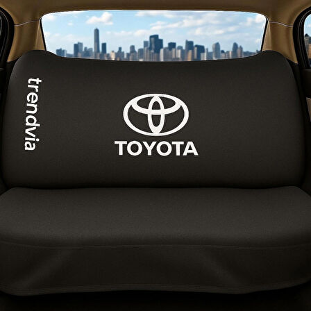 Toyota Siyah Renk Ön ve Arka Koltuk Kılıfı Penye Servis Seti – Araba Koltuk Koruyucu