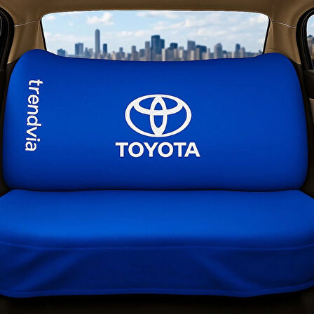 Toyota Mavi Renk Ön ve Arka Koltuk Kılıfı Penye Servis Seti – Araba Koltuk Koruyucu