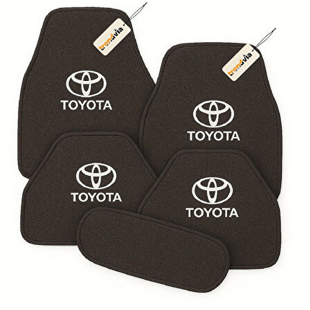 Antrasit Renk Toyota Uyumlu Oto Halı Paspas 5 Parça – Su Geçirmez, Kaymaz ve Şık Tasarım