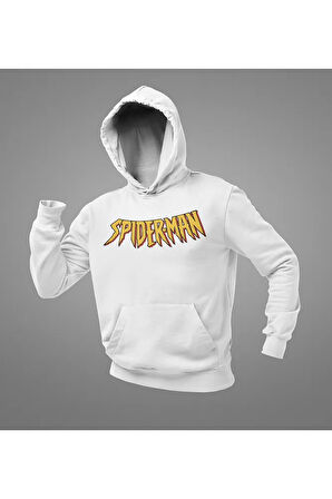 Spider-Man Yazılı Unisex Oversize Örümcek Adam Hoodie